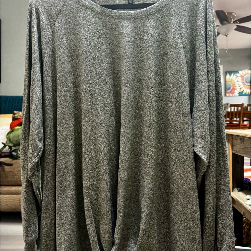 Lee Women's Heather Gray Long Sleeve Top